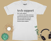 Tech Support Funny Definition Tee for Programmers Unisex Computer Nerd Top